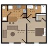 1 Bedroom, 1 Bathroom
